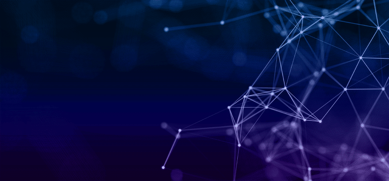 Dark background with digital lines that make a planet earth