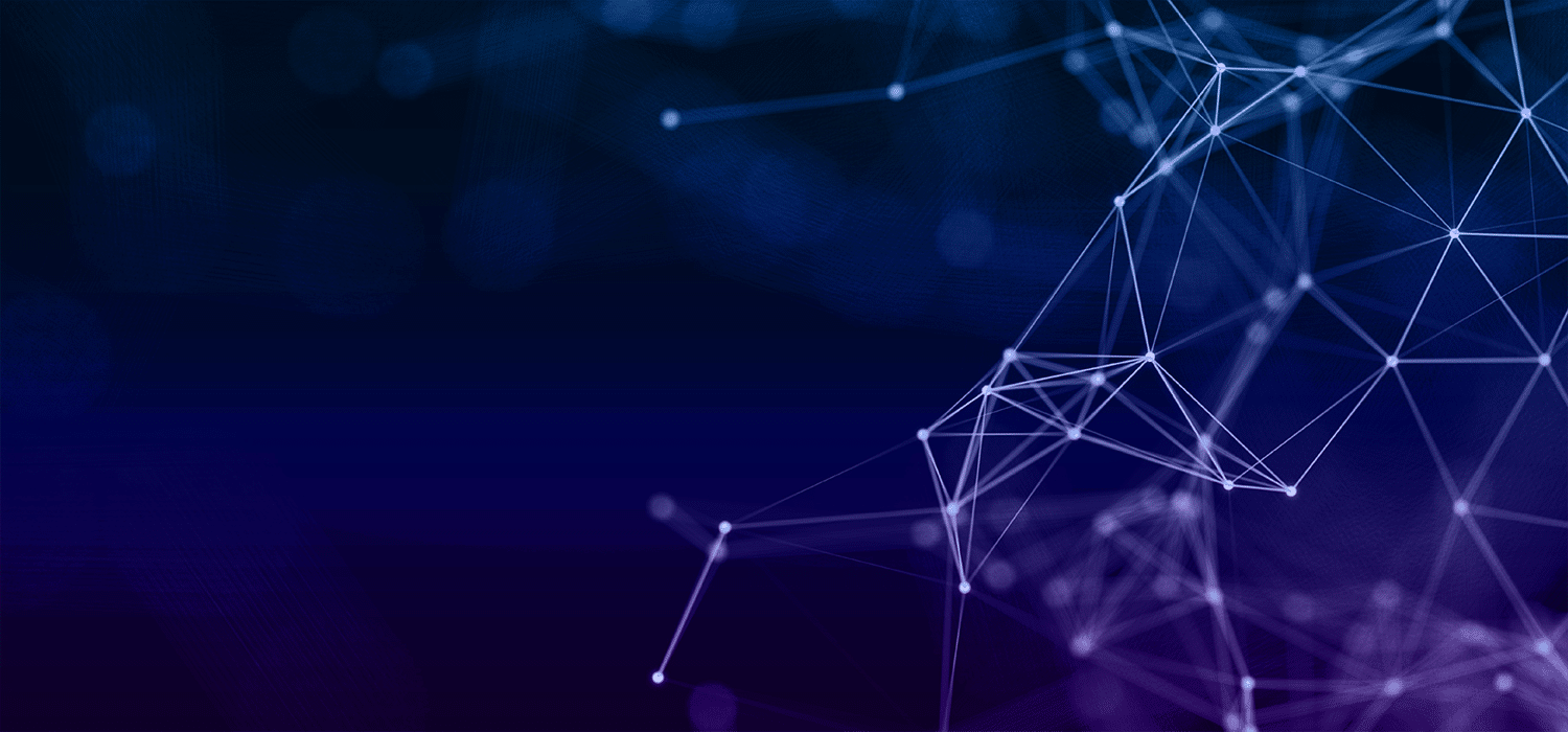 Dark background with digital lines that make a planet earth